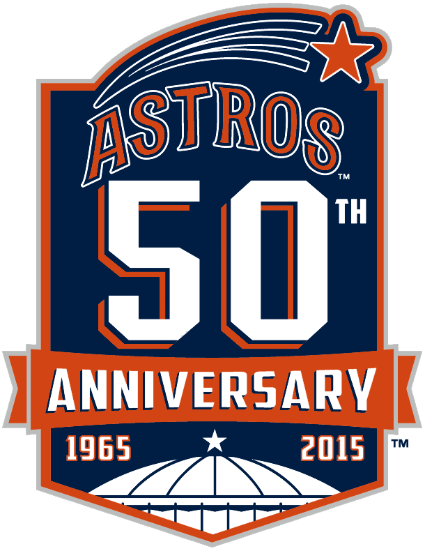 Houston Astros 2015 Anniversary Logo iron on paper